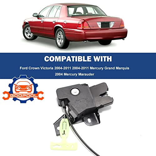 Goopool Tailgate Lock Actuator Motor Compatible with Ford Crown Victoria 2004-2011 Mercury Grand Marquis Marauder Replaces # 937-671 - Image 2