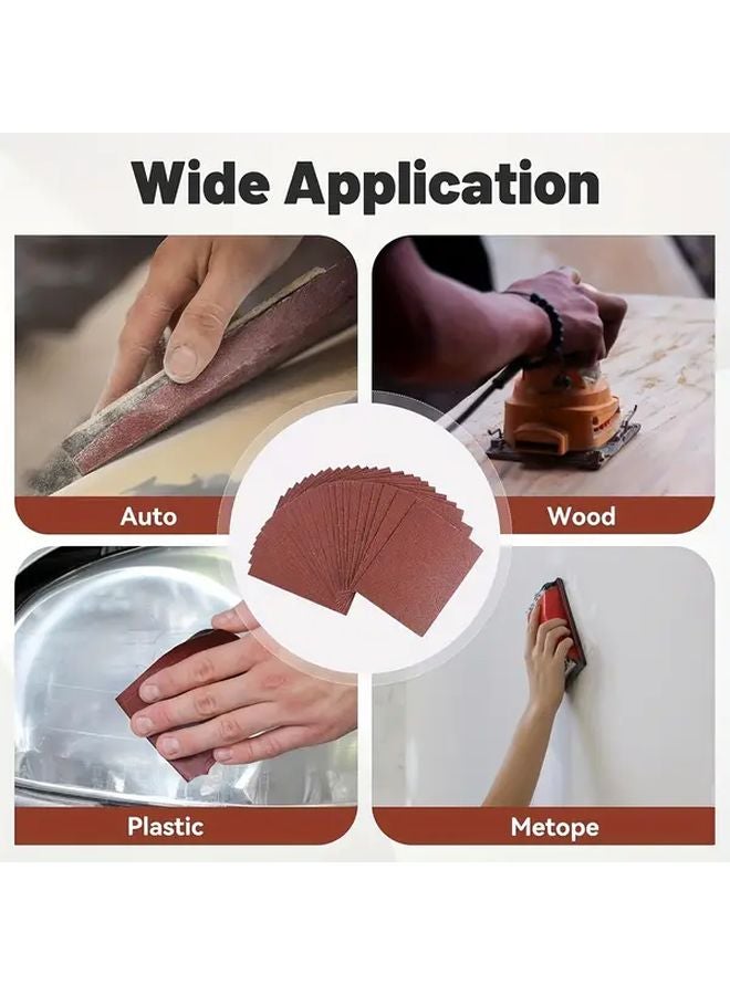 30pcs 60 100 240 Grit Wet Dry Sandpaper Sheets 4 5x5 5 Inch For Woodworking Automotive Metal - Image 5