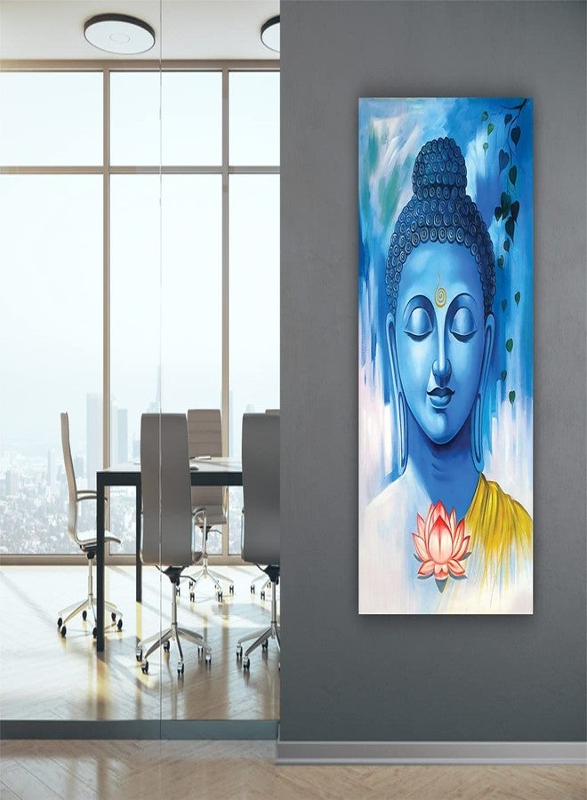 Infinity Interiors Calm Face Lord Buddha 3D Wall Stickers PVC Self Adhesive Vinyl Wall Poster for Living Room, Hall, Play Room, Bedroom , Kitchen, Office (18X23 INCH) - Image 4