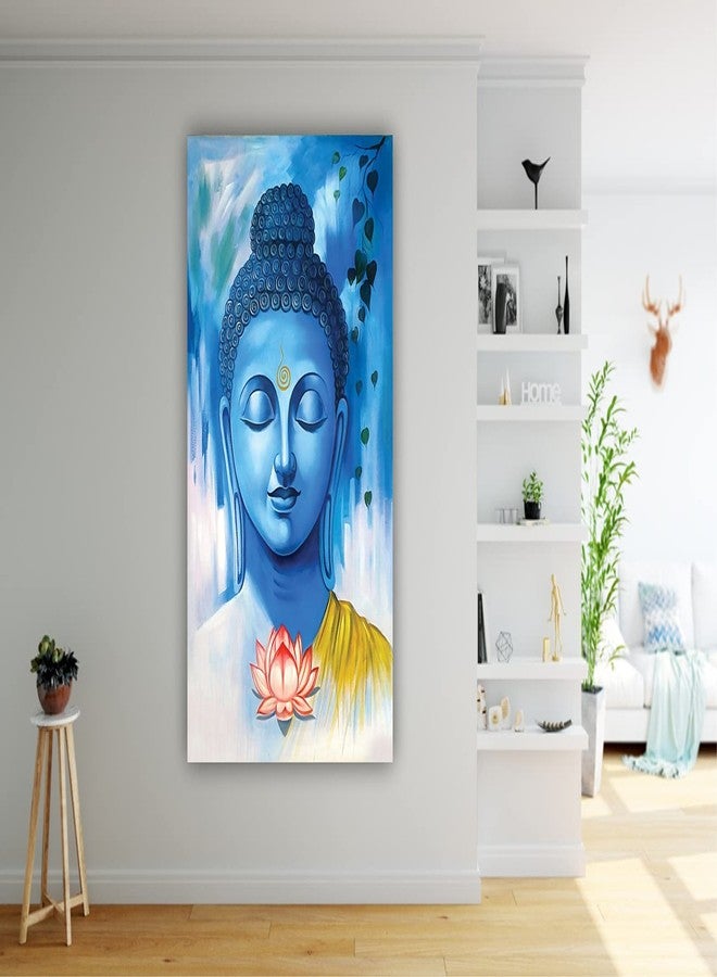 Infinity Interiors Calm Face Lord Buddha 3D Wall Stickers PVC Self Adhesive Vinyl Wall Poster for Living Room, Hall, Play Room, Bedroom , Kitchen, Office (18X23 INCH) - Image 2
