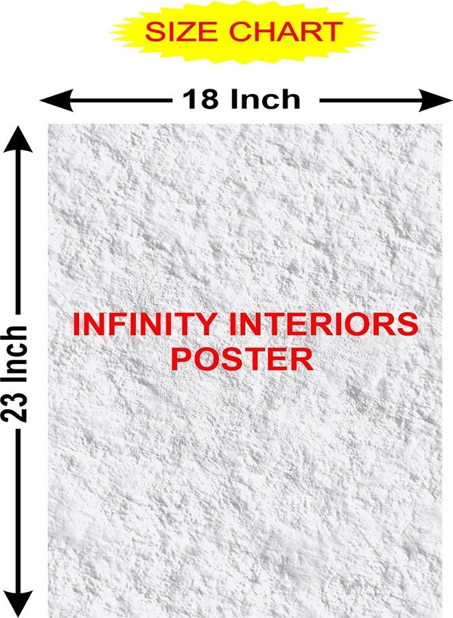 Infinity Interiors Calm Face Lord Buddha 3D Wall Stickers PVC Self Adhesive Vinyl Wall Poster for Living Room, Hall, Play Room, Bedroom , Kitchen, Office (18X23 INCH) - Image 5