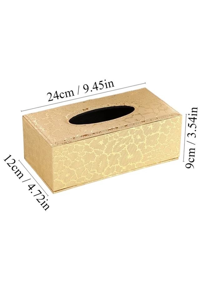 Black Leather Tissue Box Holder for Home Hotel and Car Desktop - Image 4