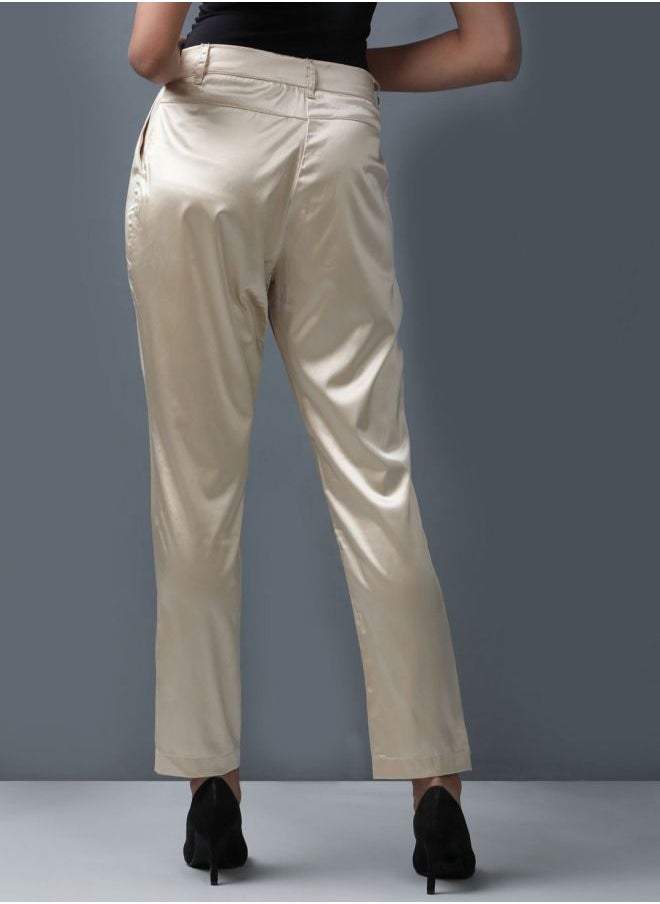 Freehand Women Tapered Solid Mid-Rise Pants  - Image 2