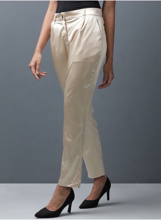 Freehand Women Tapered Solid Mid-Rise Pants  - Image 4