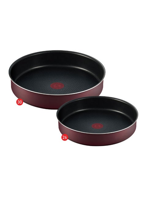Armatal Round Oven Dish Set - Size 26,30 -Red red