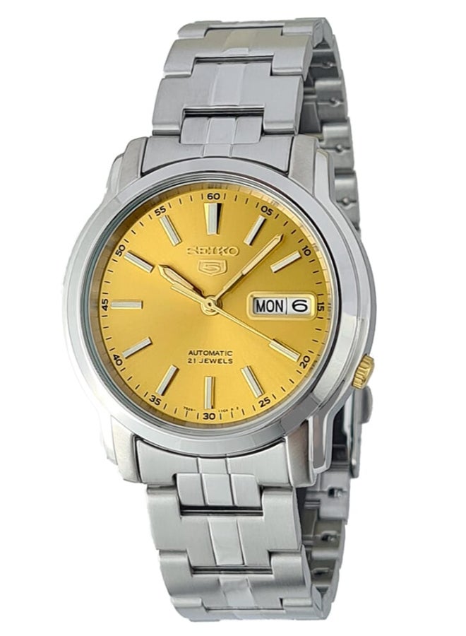 Seiko Classic 21 Jewels 38 mm Stainless Steel Watch for Men SNKL81K1 - Image 1