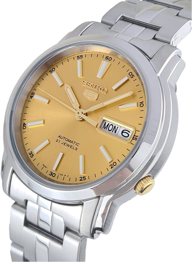 Seiko Classic 21 Jewels 38 mm Stainless Steel Watch for Men SNKL81K1 - Image 2