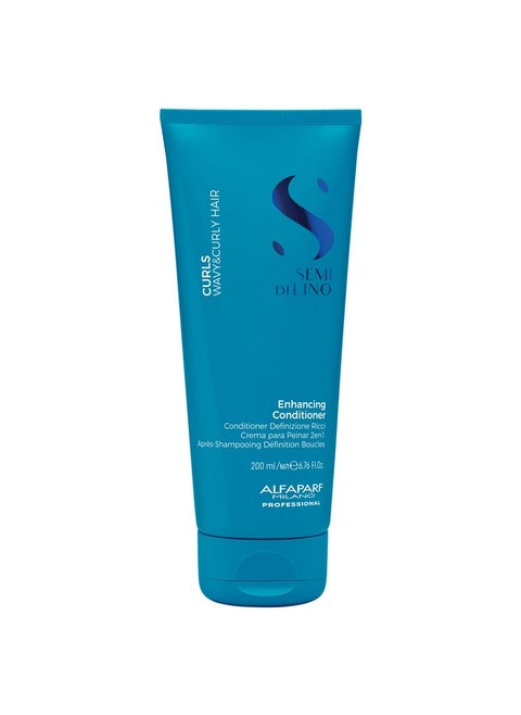 Alfaparf Milano Semi Di Lino Curls Enhancing Hair Conditioner - Color Safe Conditioner to Hydrate, Detangle & Nourish Wavy and Curly Hair - Vegan Conditioner for Frizz Control (6.76 Fl Oz / 200 ml)