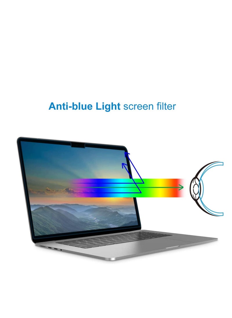 Generic 14.2" Blue Light Blocking Screen Protector for MacBook Pro 14.2'' M2 Pro/M3 / M3 Pro / M3 Max /M4 (2021--2024)Laptop, Anti-Glare Anti-Blue Light for Macbook Pro 14 Screen Film Filter, Bubble Free Eye Protection  - Image 1