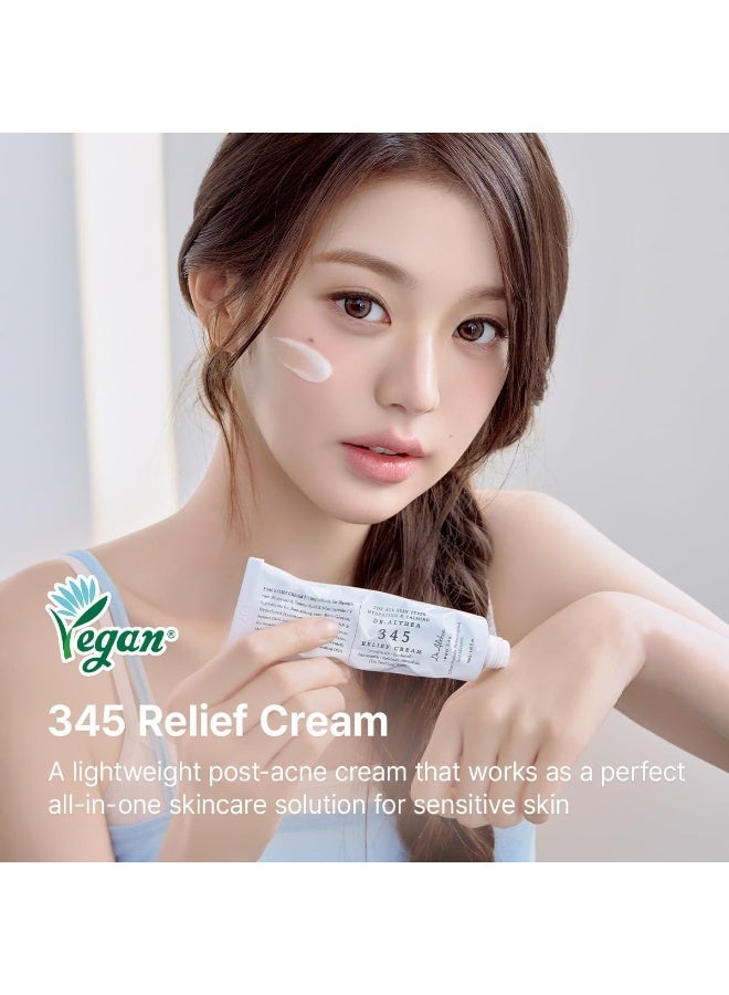 Dr.Althea 345 Relief Cream - Soothing Face Moisturizer with Niacinamide & Panthenol | Blemish Care, Hydration & Redness Relief | Vegan Korean Skincare for All Skin Types | 50ml - Image 2