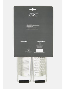 COOK WITH COLOR 2 Pc Coarse And Fine Grater Set, Silver  - Image 2
