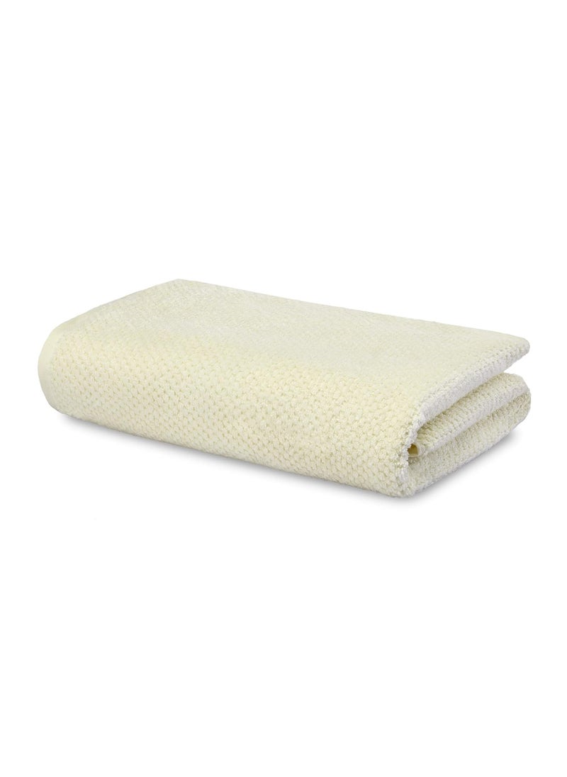 SPACES Spaces 100 Cotton Bath Towel Special Texture Ultra Soft Quick Dry 450 GSM Beige Cotton Towels for Bath  - Image 2