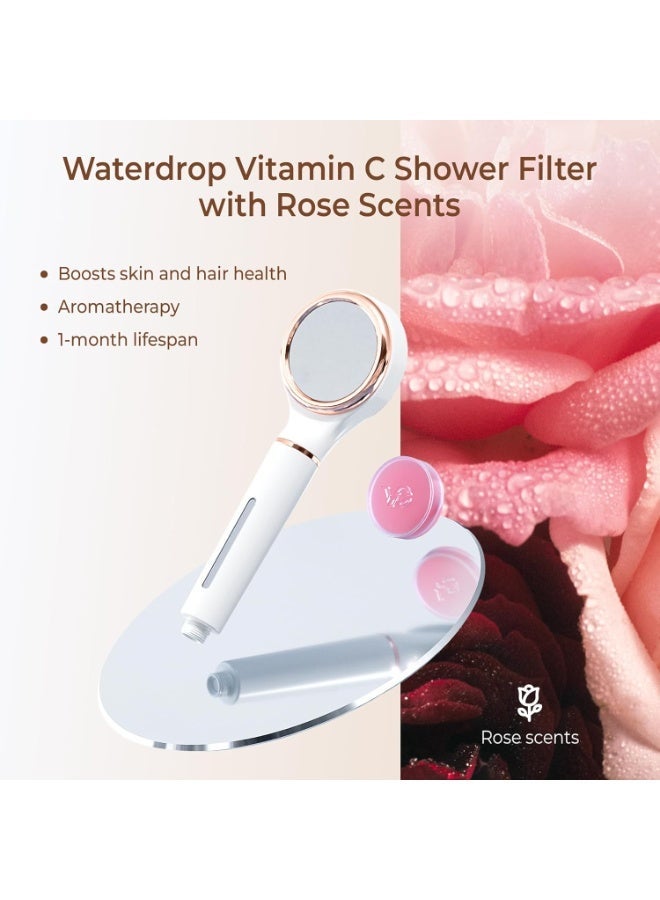 Waterdrop Vitamin C serum replacement for Shower filter SF02-SR, Relieve Dry Skin, Rose flavor, 1 Pack - Image 5