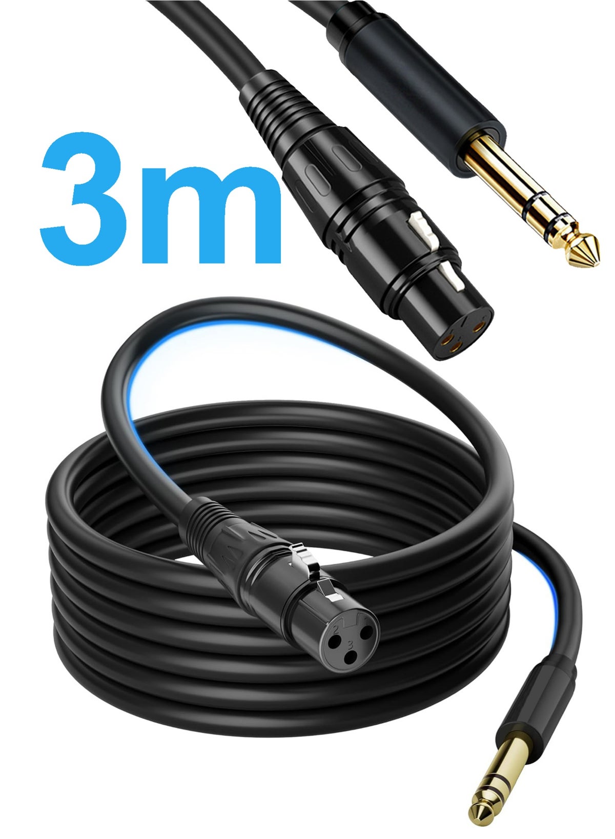 ألبنيجين Alpnegine Xlr Female To 1 Trs Jack Adapter audiojack
