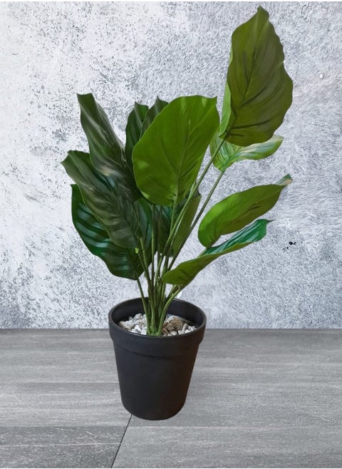 Artificial tree planted in a green pot, 40 cm