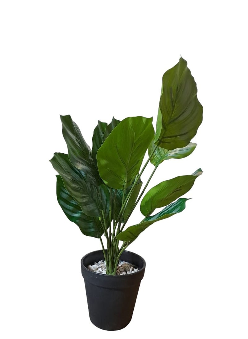 AL KHALDIYA Artificial tree planted in a green pot, 40 cm  - Image 2