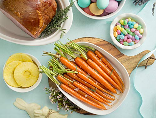 Corningware طقم أواني الخبز السيراميكية كورنينغ وير الفرنسية البيضاء 12 قطعة مع أغطية مقاومة للكسر والتشقق - Image 2