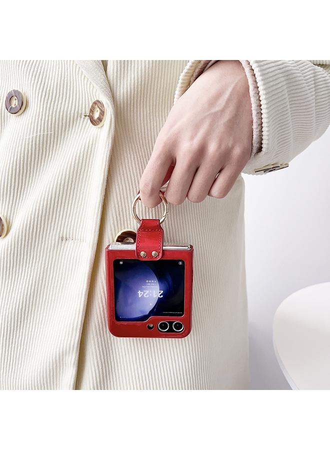 اس-توب جراب لهاتف Samsung Galaxy Z Flip 5 Laser Aurora Ring Down Jacket جراب هاتف مقاوم للصدمات - Image 5