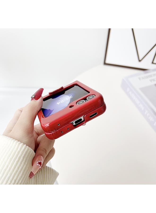 اس-توب جراب لهاتف Samsung Galaxy Z Flip 5 Laser Aurora Ring Down Jacket جراب هاتف مقاوم للصدمات - Image 4