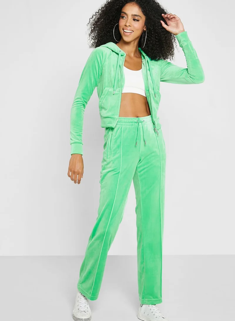 Juicy Couture Logo Zip Through Hoodie