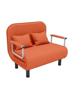 HOCC Convertible 2 seater Sofa bed Orange  - Image 1