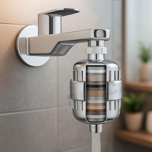 PANCA SF-15 PRO Shower & Tap Water Filter with 15-Stage Filtration | Hard Water Softener for Bathroom Use | Improves Hair & Skin | Removes Chlorine & Impurities (Filter Set) - Image 1