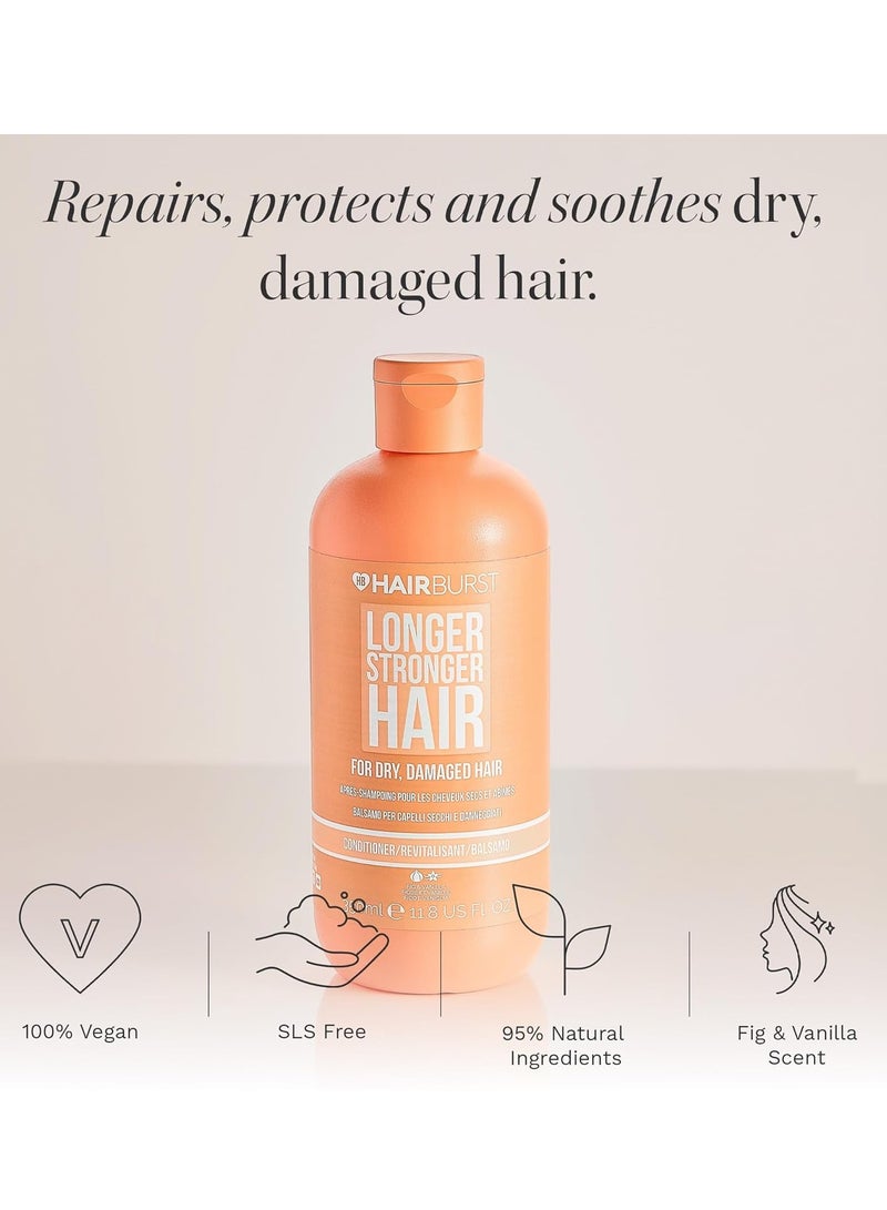 هيربرست بلسم للشعر الجاف والتالف - يحبس الرطوبة، يقلل التقصف، يحمي اللون - غني بفيتامين ب، زيت اللوز، وخلاصة التين - خالٍ من السيليكون صنع في المملكة المتحدة - Image 2