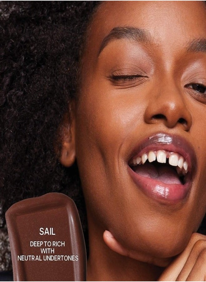 Saie Dew  Bronze Liquid Bronzing Cream ,  Sail - deep to rich with neutral undertones 12ml - Soft-Focus Flawless Glow  - Image 2