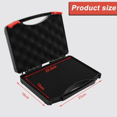 Serplex® Electrical Tool Carry Case Storage Case, 23x18x4.5m, PP Hard Shell Tool Box with Custom Foam Block Insert, Anti-impact Hardware Tool Box - Image 3