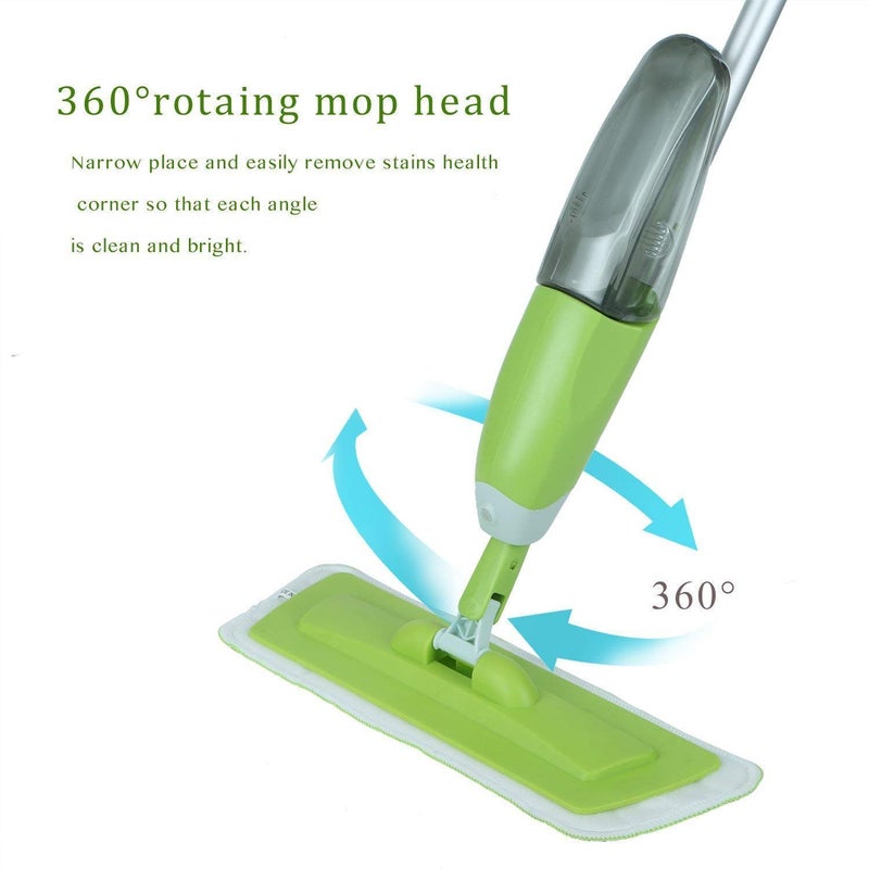 LOMESH Stainless Steel Foldable Spray Mop Set with Microfiber Washable Pad Best 360 Degree Easy Floor Cleaning for Home Office Multicolor - Image 5