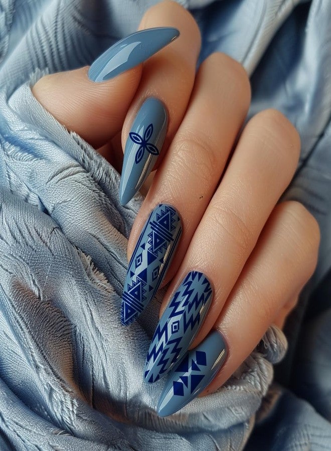 PH PandaHall 3pcs Geometric Nail Stamping Plates, Mosaic Nail Art Templates Exotic Frmae Nail Art Stencils Stripe Grid Stainless Steel Nail Image Plates for Women Nail Design Print Manicure Salon - Image 4