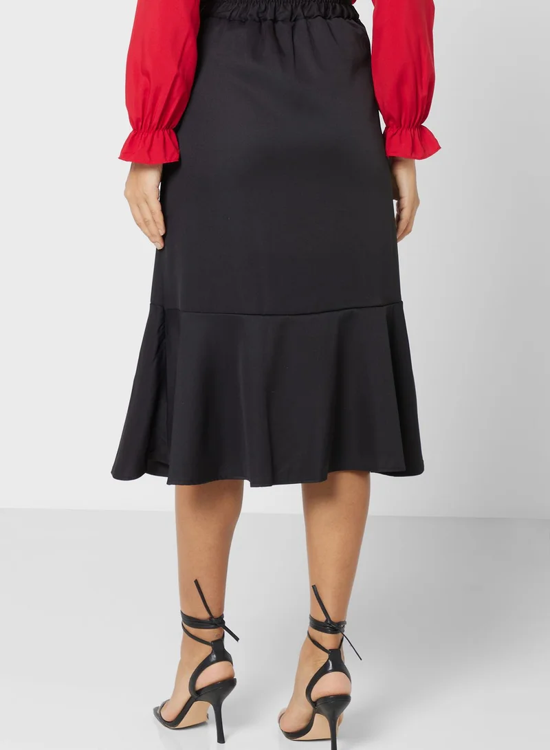 ELLA Ruffle Hem Skirt