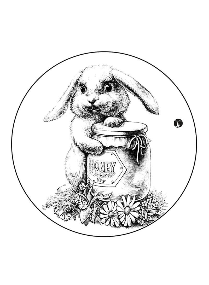 RKN Rabbit Printed Mouse Pad Multicolour