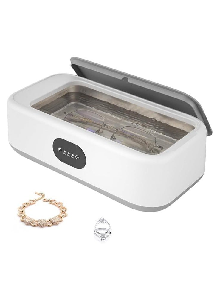 general Ultrasonic Jewellery Cleaner, 640ML Ultrasonic Cleaner with Stainless Steel Tank & 3 Setting Timer, Jewelry Cleaning Machine for Glasses Earrings Necklace Ring Watch  - Image 1