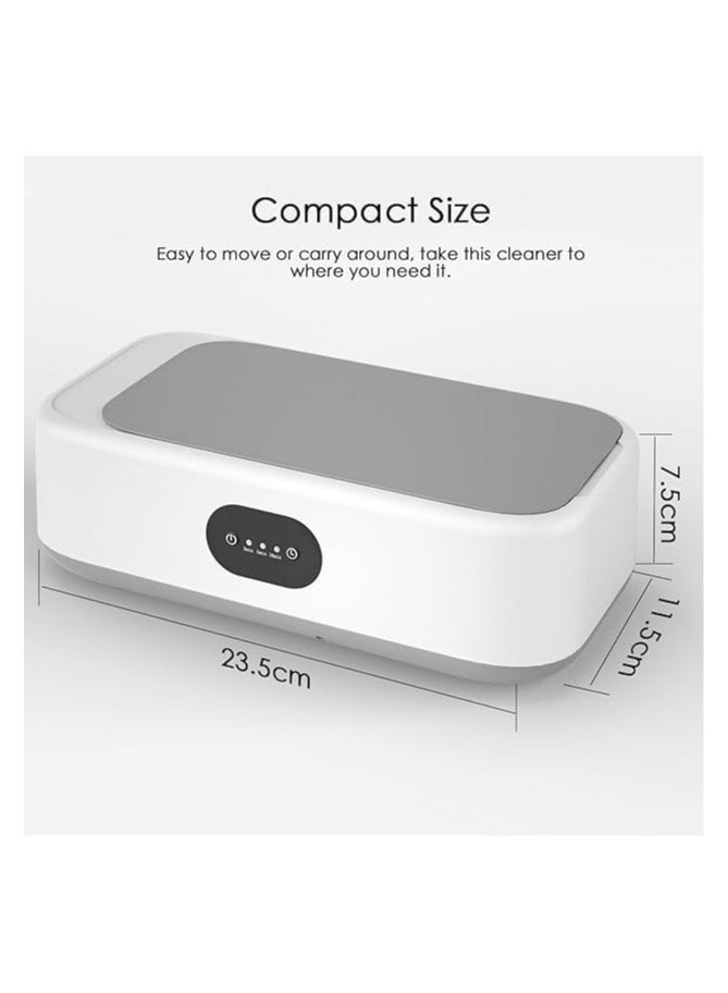 general Ultrasonic Jewellery Cleaner, 640ML Ultrasonic Cleaner with Stainless Steel Tank & 3 Setting Timer, Jewelry Cleaning Machine for Glasses Earrings Necklace Ring Watch  - Image 2