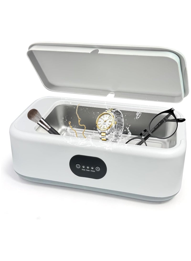 general Ultrasonic Jewellery Cleaner, 640ML Ultrasonic Cleaner with Stainless Steel Tank & 3 Setting Timer, Jewelry Cleaning Machine for Glasses Earrings Necklace Ring Watch  - Image 3