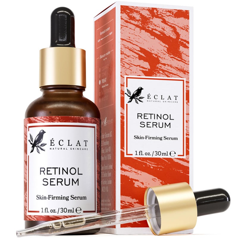 Eclat Skincare Renewing Retinol Serum for Face - Anti Aging Serum with Hyaluronic Acid & Aloe Vera â€“ Hydrates and Improves the Signs of Aging (Fine Lines, Wrinkles & Dark Spots) 1 Fl Oz - Image 1
