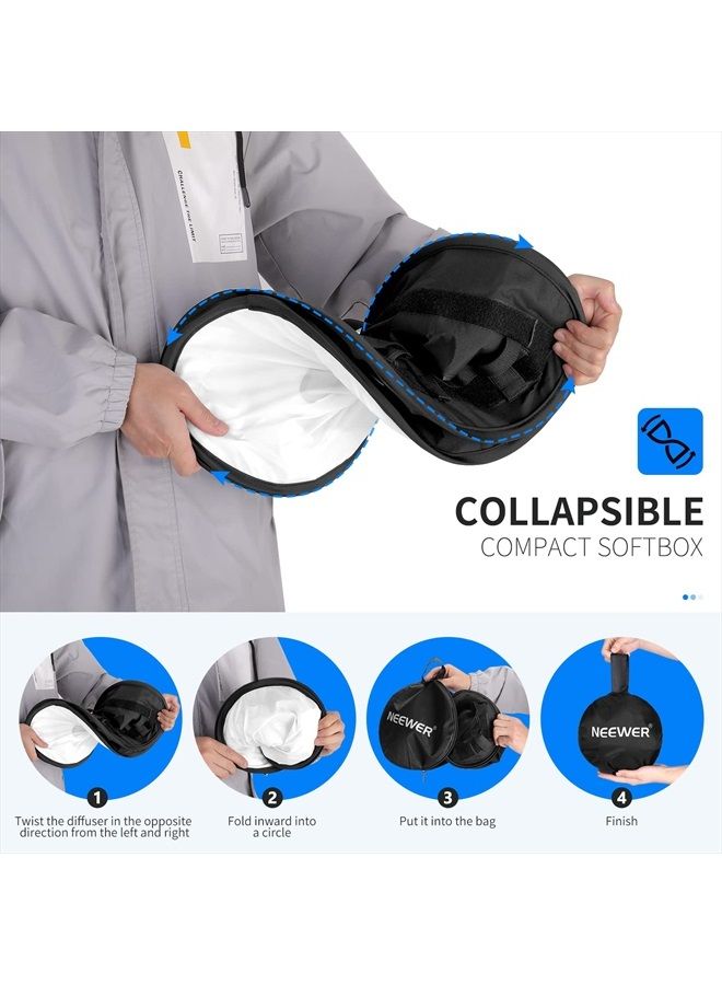 NEEWER LED Panel Light Softbox for 480 LED Light - Outer 16.3" x 6.5", Inner 9.1" x 8.7", Foldable Light Diffuser with Red Rim Strap Attachment and Bag for Photo Studio Portrait Video Shooting - Image 4