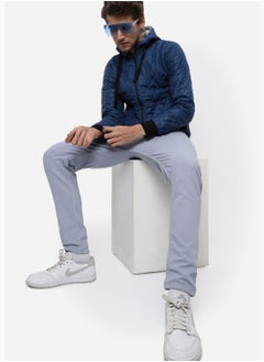Campus Sutra Men's Solid Quilted Puffer Regular Fit Bomber Jacket For Winter Wear  - Image 2