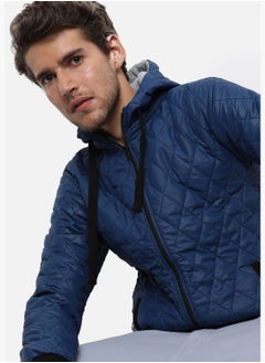 Campus Sutra Men's Solid Quilted Puffer Regular Fit Bomber Jacket For Winter Wear  - Image 1