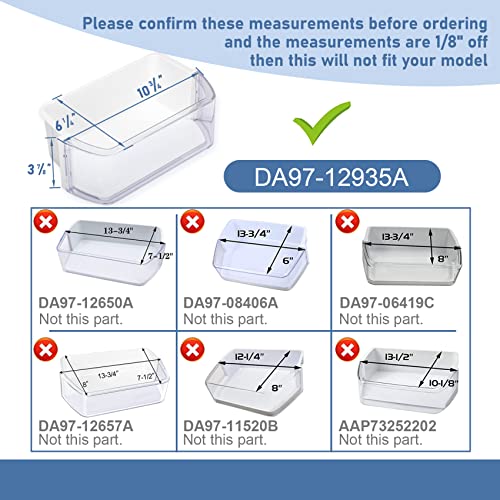 MONST DA97-12935A Door Bin, RF220NCTASR Door Shelf Compatible with samsung（Both Left and Right RF220NCTASG, RF220NCTAWW, RF220NCTASP, RF221NCTASP, RF221NCTASR etc Refrigerator, Replaces AP5651846 - Image 2