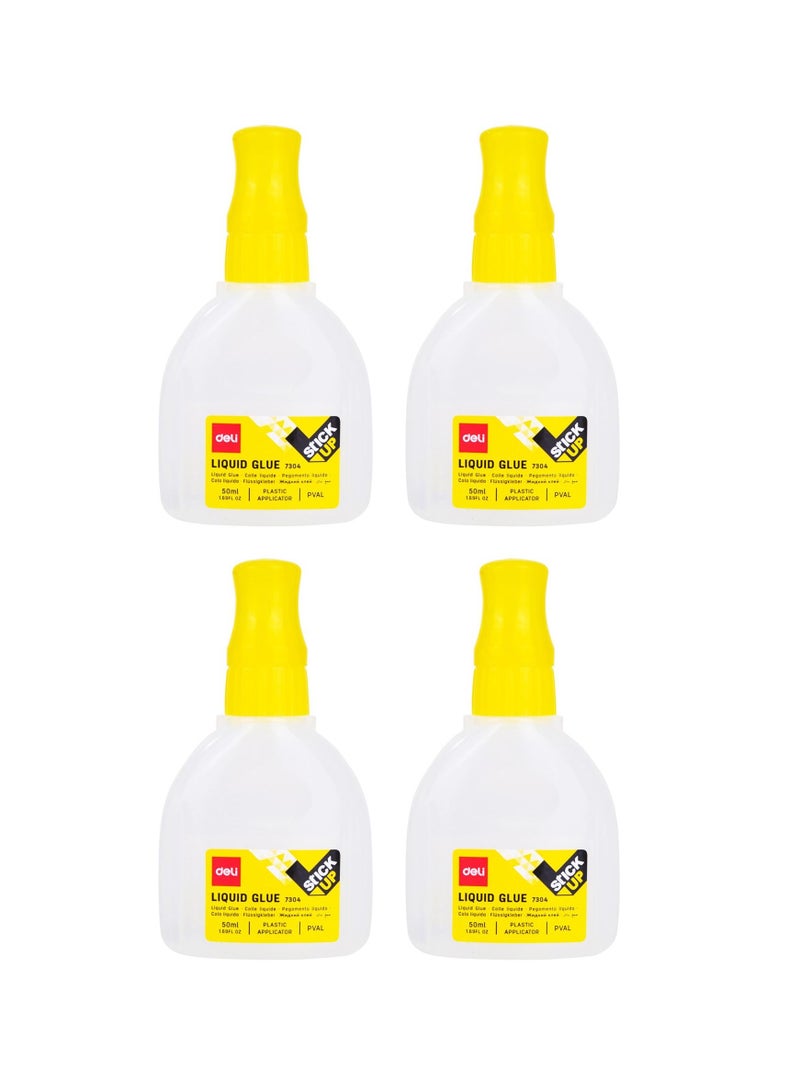 Deli غراء سائل 4 قطع 50 مل لكل زجاجة - Image 1