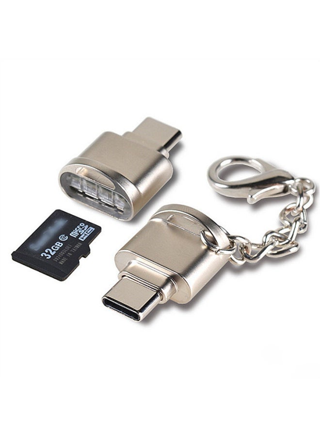 أكينو قارئ بطاقة Mini Tf للهاتف المحمول - قارئ بطاقات OTG 3.0 من نوع Type-C لأجهزة هواتف Huawei وأندرويد - Image 1