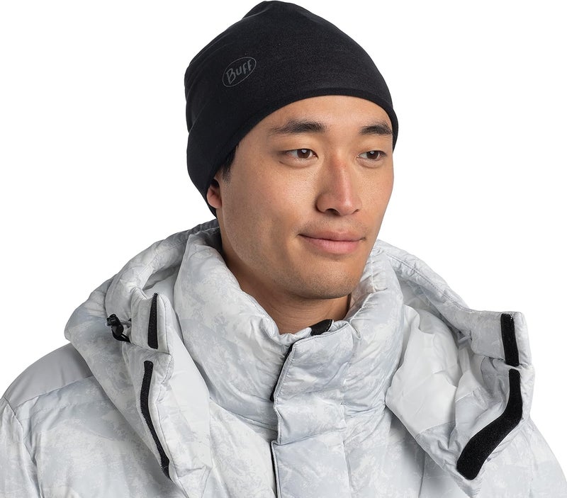 Buff Men's Solid Microfiber Polar Hat - Black - Image 3