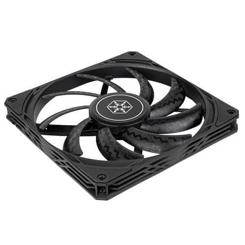Silverstone Technology Air Slimmer 140 Enhanced Performance 140mm Slim Fan with FullRange PWM and Shark Force Technology SSTAS140B - Image 3