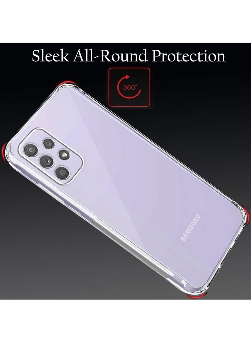 MIGOFAST Samsung Galaxy A53 5G Clear Cover Case soft TPU Transparent Silicone Gel Back Protective Case shock Absorbent Reinforced Corner - Image 3