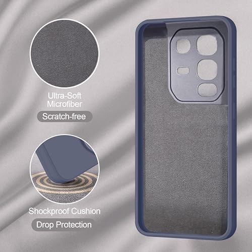 SBMS Silicone Back Cover Case for Infinix Note 50s 5G | Soft Micro-Fibre Lining Inside | Camera Protection Bump | Shockproof Back Cover Case for Infinix Note 50s 5G (Gray) - Image 3