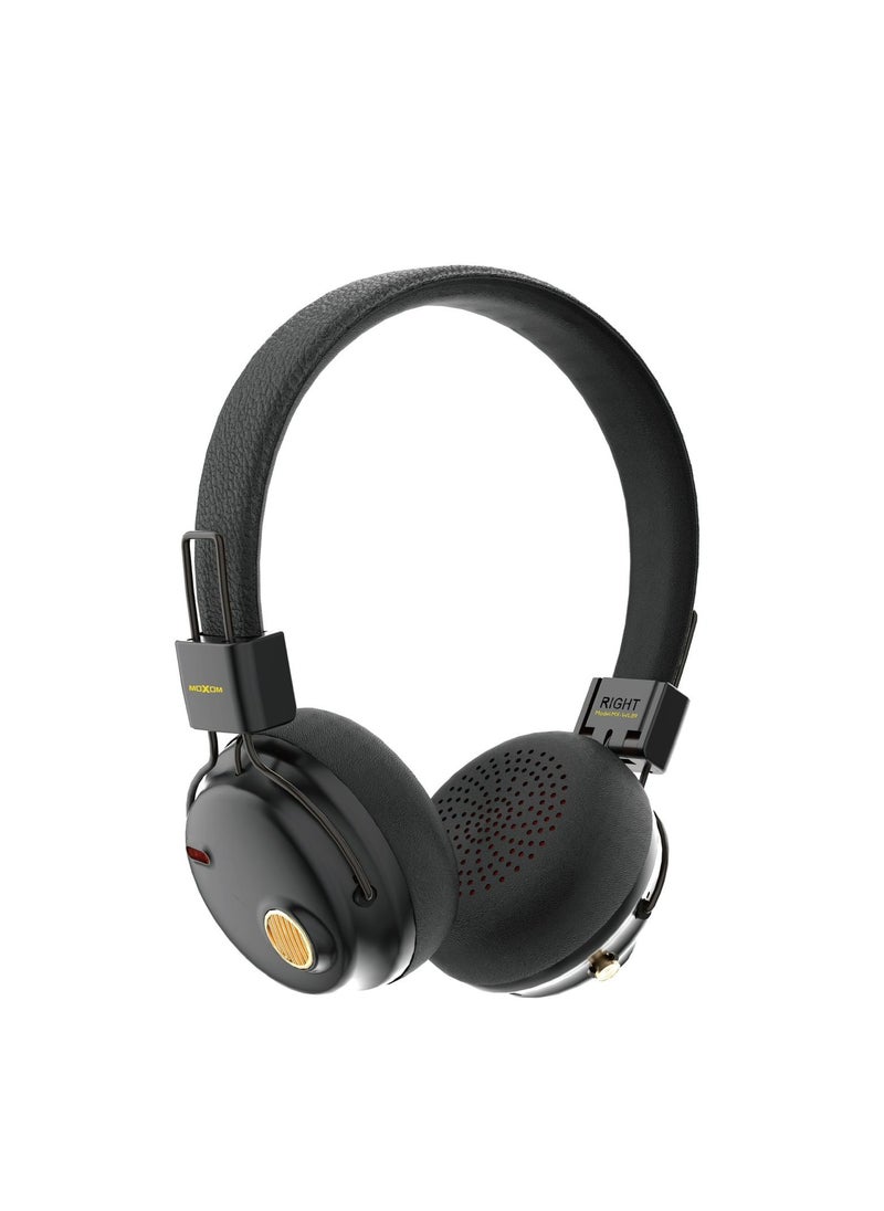 MOXOM MX-WL89 Wireless On-Ear Headphones - Pure Bass - 5.3 Wireless - 37.5H Music Time - Speed Charge - Fast Usb Type-C - Foldable Hi-Fi Audio  - Image 1