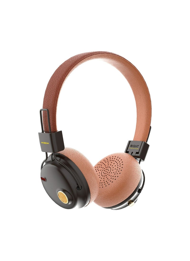 MOXOM MX-WL89 Wireless On-Ear Headphones - Pure Bass - 5.3 Wireless - 37.5H Music Time - Speed Charge - Fast Usb Type-C - Foldable Hi-Fi Audio  - Image 5