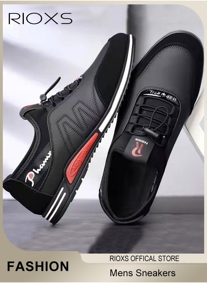 RIOXS - Men's Low Top Sneaker, Lightweight Outdoor Running Shoes, Comfy Athletic Casual Shoes, Soft Bottom Sneakers, Breathable Fashion Sneakers For Men, Sport Shoes For Traveling Driving Walking - Image 1